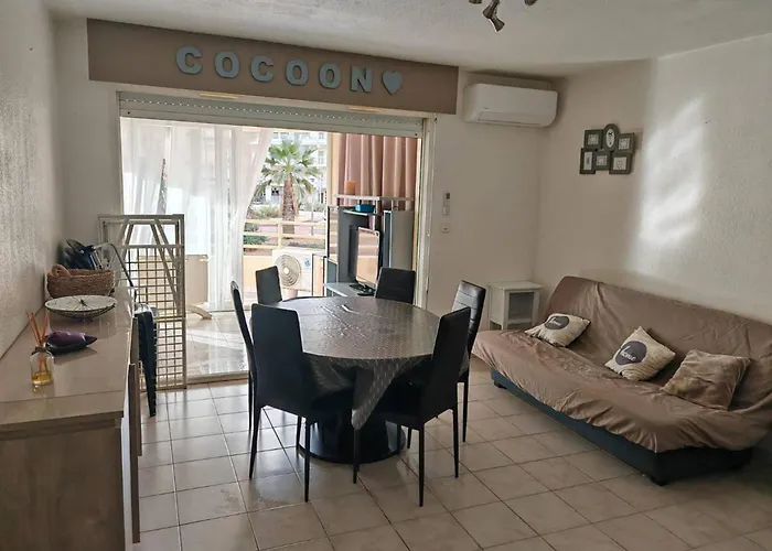 3 Pieces Face A La Plage, Climatise, Parking Securise - Fr-1-696-106 קאנט אן רוסיון